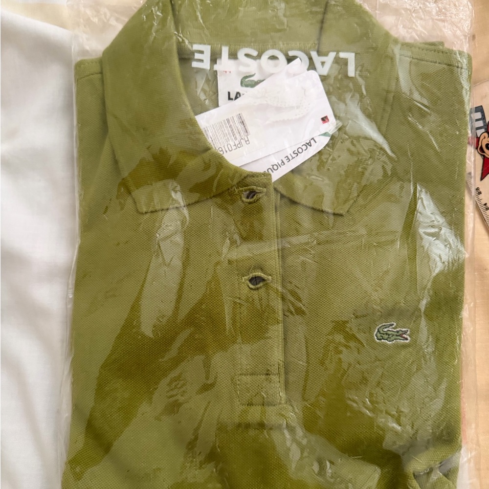 Lacoste Women's Green Polo Shirt size 44-  AVAILABLE TO SHIP AFTER MARCH 27